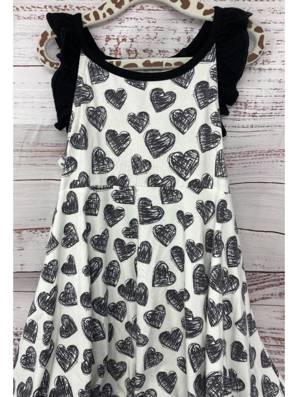 NWT! Sweet Bamboo  Girl's Twirl Dress w Hearts ~ Size 4 Years ~ Spring / Summer